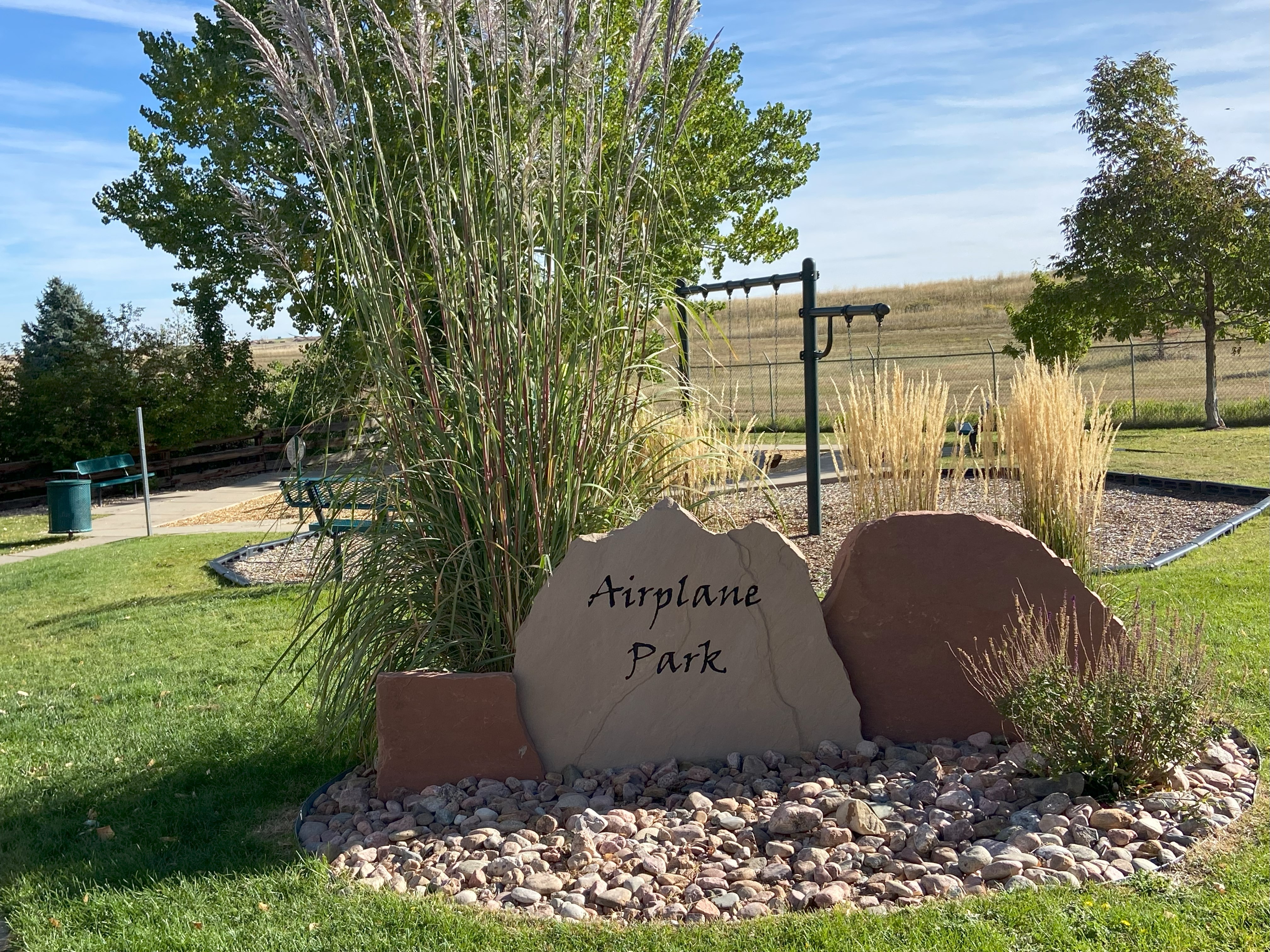 Image of Airplane monument sign.